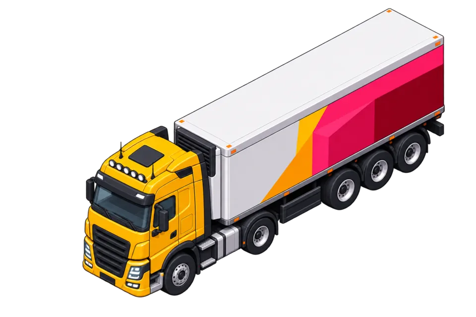 Commercial truck for CDL citation defense